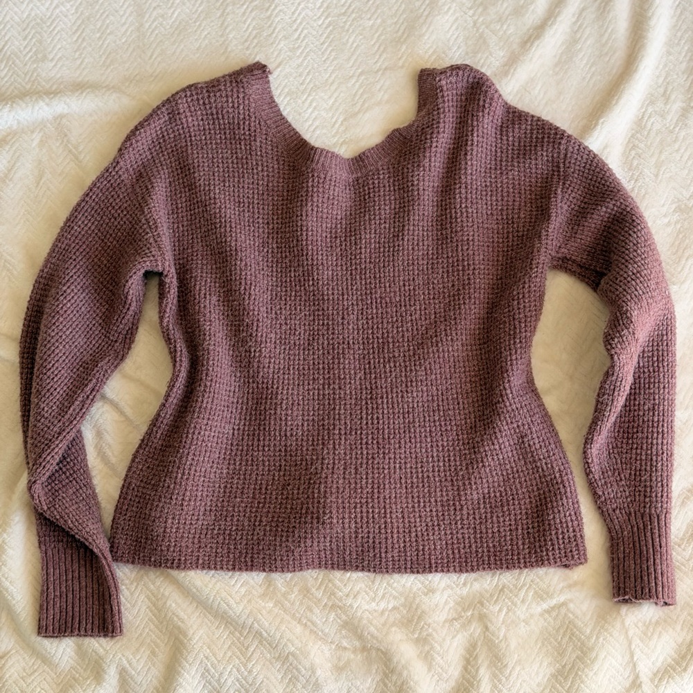 Pink Rose Dusty Pink Knit Sweater